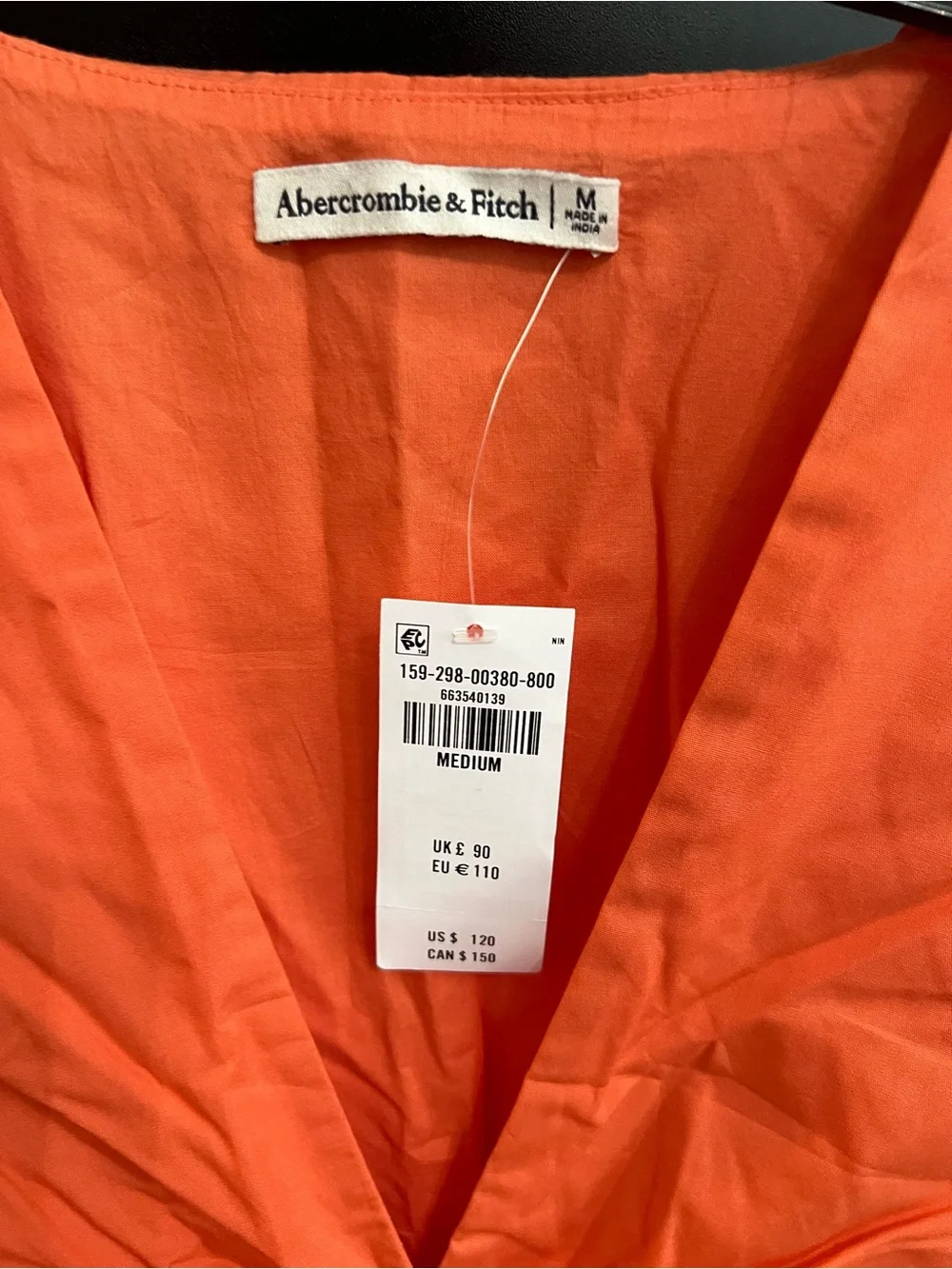 Abercrombie & Fitch Orange Twist-Front Maxi Dress - Picture 2 of 2